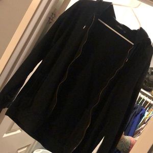 Men’s black zip up hoodie